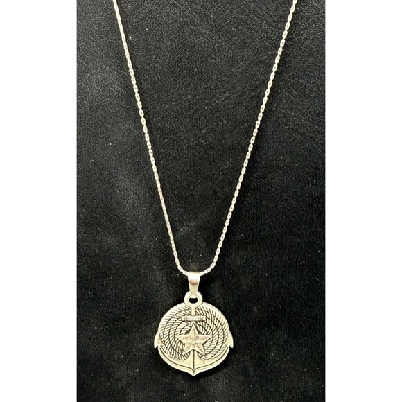 Alex and Ani Rafaelian Pendant Chain Necklace Trust Grounding Certainty - Picture 1 of 6